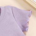 thumbnail image 4 of Toddler Baby Girl Summer Clothes Knit Cotton Outfits Infant Short Set, 4 of 5