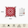 thumbnail image 2 of Funda de almohada con decoración geométrica de cártamo, juego de 4 fundas de almohada cuadradas de cártamo de primavera abstracta, 2 of 5