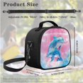 thumbnail image 5 of Jeiento Dolphin Backpack for Girls Middle School Bag and Lunch Bag Set Pencil Case 3 In 1 Elementary Preschool Students Bookbag Back Packs Pink Kids Child Daypack Back To School Rucksack Satchel, 5 of 7