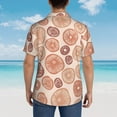 thumbnail image 6 of Easygdp Mushrooms2 Men's Hawaiian Shirts Print Lapel Short Sleeve for Beach, vacation, party, casual occasions - Medium, 6 of 9