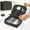 Black, variant on Konghyp Handheld Makeup Bag Large Capacity Waterproof Storage Bag, Cosmetics Organizer with Removable Compartment, Travel Toiletry Bag for Home and Outdoor Activities, Durable and Easy to Clean