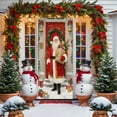 thumbnail image 4 of FeiFu Christmas House Door Cover Curtain Holiday Door and Wall Decor Festive Design for Home Entryway Holiday Atmospheres, 4 of 6