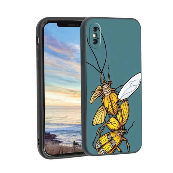 Bugs-Insects-69 Phone Case, Degined for iPhone XS Max Case Men Women, Flexible Silicone Shockproof Case for iPhone XS Max