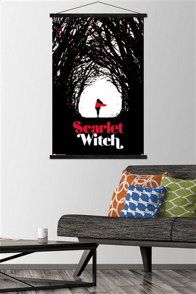 Marvel Comics - Scarlet Witch - Scarlet Witch #4 Wall Poster with Wooden Magnetic Frame, 22.375" x 34"