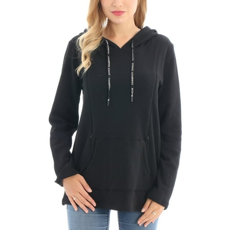 

Bearsland Women’s Fleece Maternity Nursing Sweatshirt Casual Breastfeeding Hoodie
