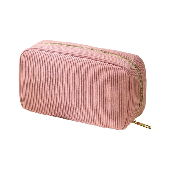 Large Corduroy Pencil Case, High Capacity Storage Bag for Pens, Makeup, and Accessories, Travel and Office Organizer, Soft and Durable, Portable, Multi-Purpose Cosmetic and Stationery Bag