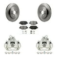 thumbnail image 1 of Transit Auto Rear Disc Brake Caliper Rotors and Ceramic Pads Kit for Car Ford Flex Lincoln MKS KC8-100256T, 1 of 11