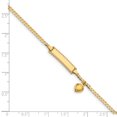 thumbnail image 3 of Bracelet Gourmette pour Bébé en Or Jaune 14K avec Pendentif Cœur, 3 of 3