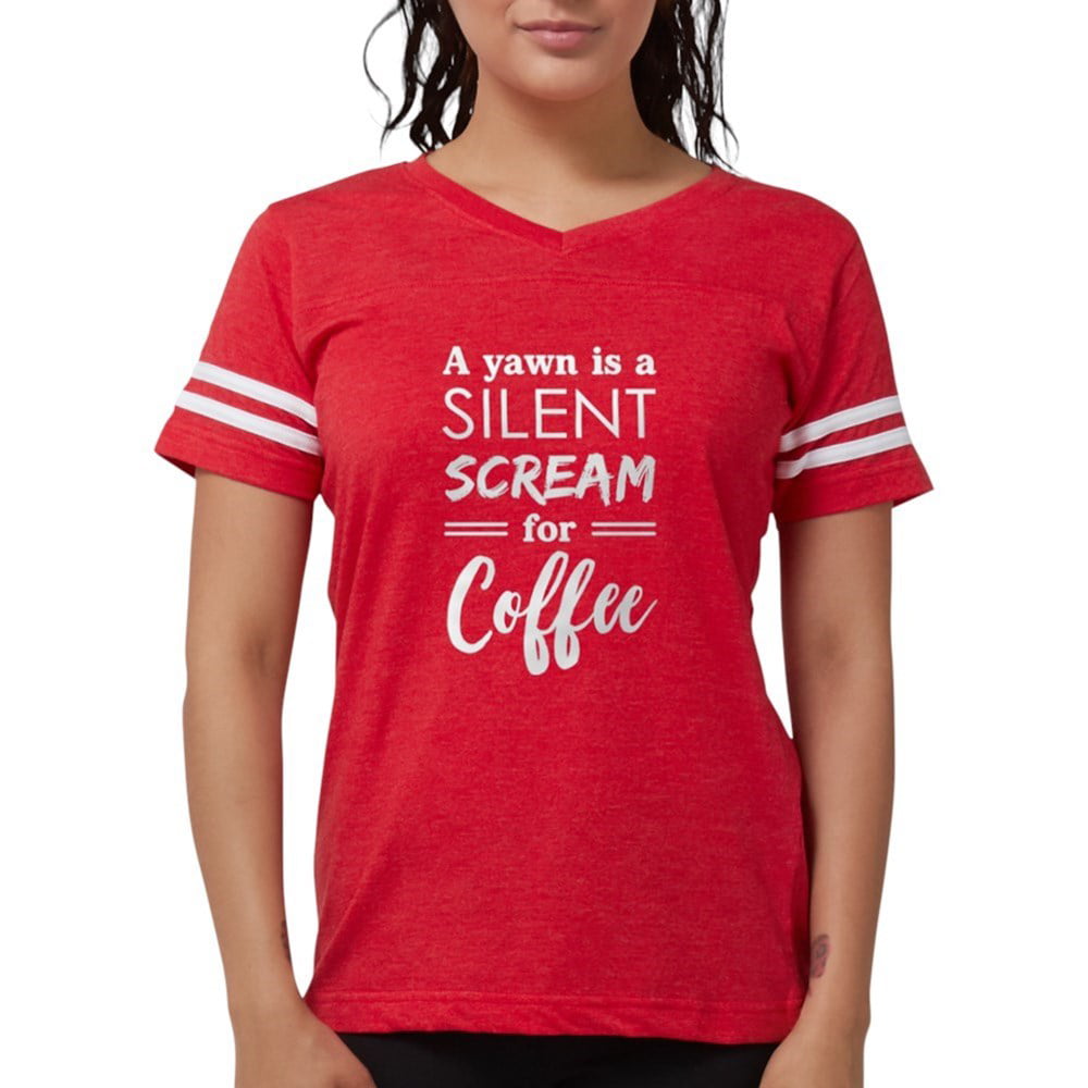 Scream for Coffee V-neck T-shirt