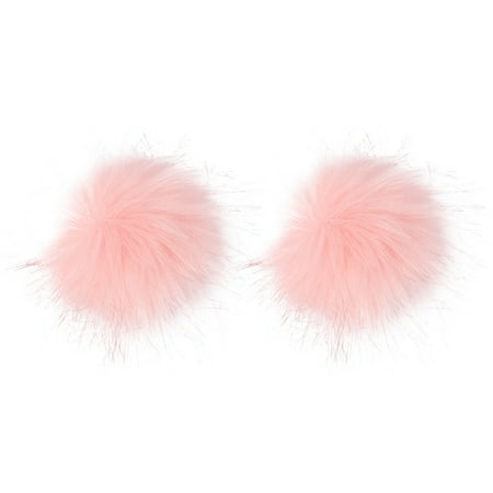 

2PCS Simulated Raccoon Hair Ball Artificial Wool Ball for Shoe Clothes