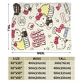 thumbnail image 2 of Hello Kitty Throw Blanket, Cozy Flannel Blankets For Boys Girls, Super Soft Warm Blanket For Couch Sofa Bed, 2 of 9