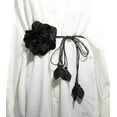 thumbnail image 2 of Zhengup Women Braided Waist Belt Bohemian Woven Waist Rope Flower Tassels Waist Accessories for Dress, 2 of 2