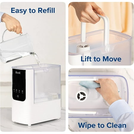 Levoit - OasisMist 1.18 gallon Smart Humidifier - White