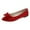Red Flats Shoes, variant on KIJBLAE Women Loafers Flats Shoes Bow Flats Pointed Toe Slip-On Solid Color Soft Flats Ladies Shoes Brown 40