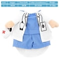 thumbnail image 2 of Disfraz de médico para perro y gato, ropa de médico para mascotas, disfraz de Halloween para perro y gato, disfraz de médico y enfermera, ropa vaquera para perro, ropa divertida para gato,, 2 of 5
