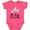 Vintage Hot Pink, variant on Inktastic Llama Aunt Loves Me Girls Girls Baby Bodysuit