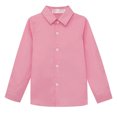 thumbnail image 4 of BLVB Boys' Long Sleeve Dress Shirts Classic Collared Button-Down Tshirt Toddler Kids Cotton Top Boys Clothes, 4 of 7