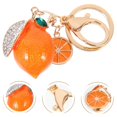 thumbnail image 3 of Elegant Lemon-shaped Key Chain Pendant Alloy Rhinestone Inlaid Fruit Keychain, 3 of 3