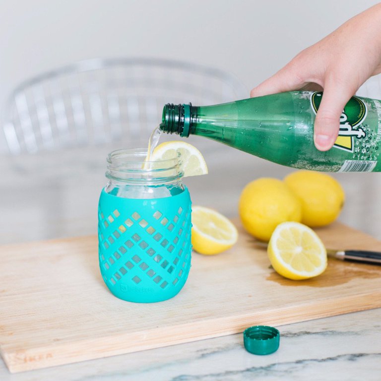 JarJackets Silicone Sleeves For 4oz Mason Jars (Pack Of 6, Multicolor) - Protector For Kids' Cups