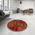 thumbnail image 4 of Ahgly Tapis Rectangulaire Lavable en Machine Rouge Tomate, 7 Pieds x 9 Pieds, 4 of 7