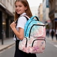 thumbnail image 5 of FKELYI 17 Inch Schoolbag for Girls Primary School Bookbag Kids Backpack with Multi-Pockets Pink Starfish Beach Sea Shell Print Lightweight Casual Daypack Travel Rucksack, 5 of 7