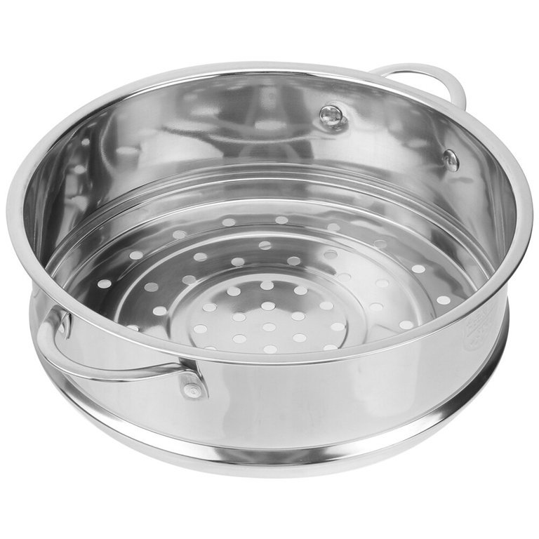 Multi-functional Steamer Practical Food Steamer Stainless Steel Steaming Basket, Size: 23.6X22X7.7CM