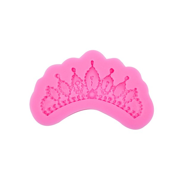 Bewildely Reemplazo del molde de la torta de la forma de Tiaras lindo DIY resistente al calor hogar cocina Chocolate molde herramienta de moldeo Herramientas y accesorios para hornear
