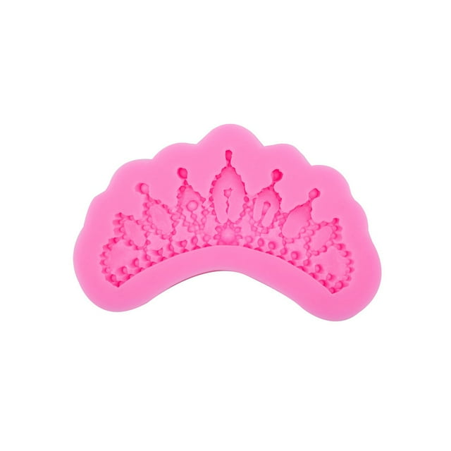 Matsuzay Reemplazo del molde de la torta de la forma de Tiaras lindo DIY resistente al calor hogar cocina Chocolate molde herramienta de moldeo Herramientas y accesorios para hornear