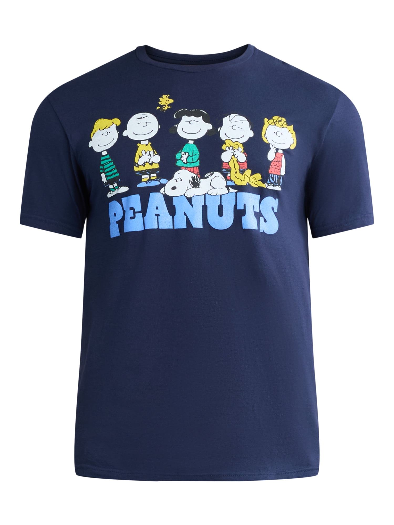 Peanuts Men’s & Big Men’s Graphic Tees, 2-Pack, Sizes S-3XL