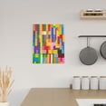 thumbnail image 6 of Sikiie Colorful Plastic Blocks Pattern Print Canvas Decorative Hanging Painting, Anti-shrinkage Hanging Frame, Suitable for Home, Office Wall Decorations, 6 of 6