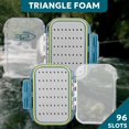 thumbnail image 3 of Small Waterproof Fly Box Double Sided Floating Fly Fishing Case Storage For Nymph Wet Dry Fly Flies Easy Grip Foam, 3 of 7