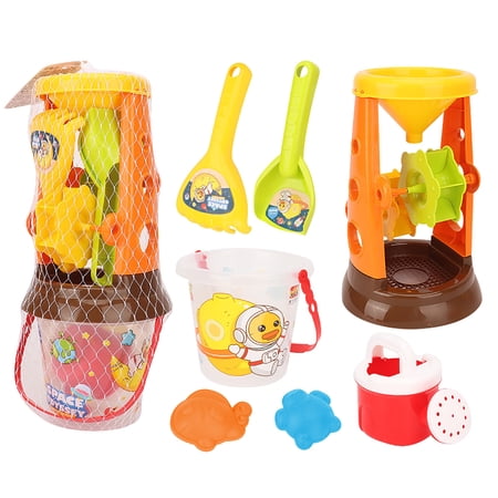 Plutyo Beach Sand Toys Set With Mesh Bag Includes Sand Water Wheel Sandbox Vehicle Sand Molds