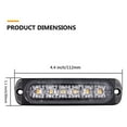 thumbnail image 4 of LED Emergency Strobe Lights, Amber 6 LED Strobe Warning Emergency Flashing Light for Car Truck Off Road ATV SUV 2 Pack, 4 of 7
