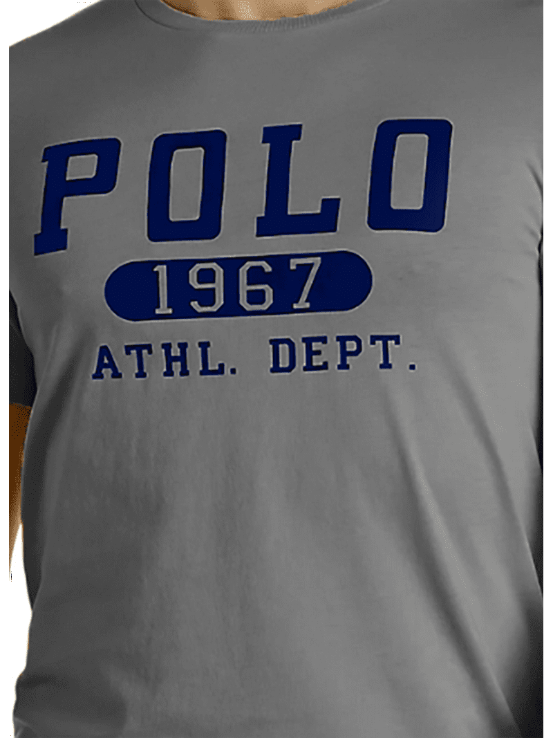 Tシャツ・カットソー POLO RALPH LAUREN Men T Shirts 710971780001CO Grey Polo Ralph Lauren Mens Crew Neck T-Shirt (Small, Soft Grey