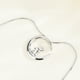 thumbnail image 5 of Collar con colgante de luna de conejo de plata de ley S925, 5 of 5