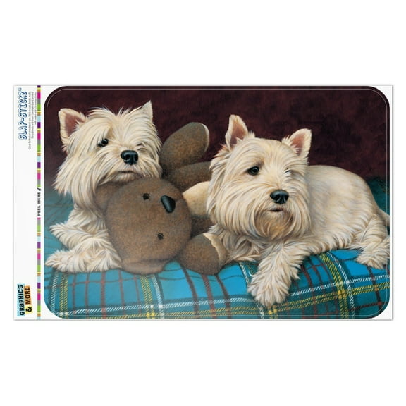 Westie West Highland White Terrier Dogs Teddy Bear Home Business Office Sign