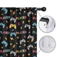 thumbnail image 4 of Blackout Kids Curtains,Game Controller Black Pattern Children's Insulated Curtains Set Of 2,Bedroom Essentials,Toddler Room Decor 52"x84", 4 of 5