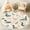 Color 1, variant on Washable Non Slip 4ft Round Rug, Autumn Lake Sunset Ducks Log Cabin Forest Circle Area Rugs with Tassels Carpet for Nursery Bedroom Living Room Playroom Tent rug Tent Castle