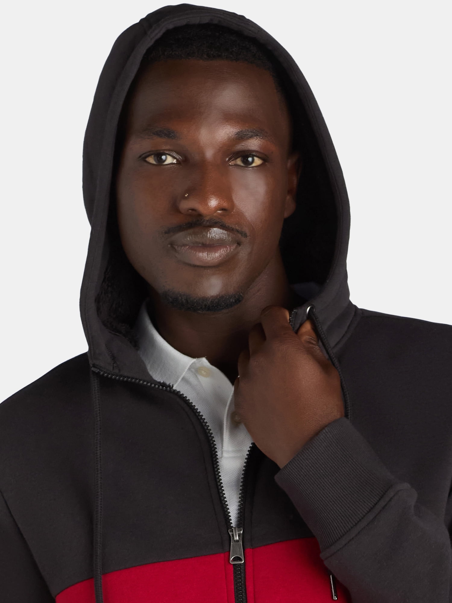 George Men's & Big Men's High Pile Fleece Lined Jacket with Hood, Sizes S-3XL