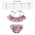 thumbnail image 3 of Toddler Girls Swimsuit Bathing Suit Summer Beach Breathable Tankini Sun Protection for 3-8Y, 3 of 6