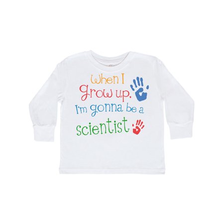 

Inktastic Future Scientist Outfit Gift Toddler Boy or Toddler Girl Long Sleeve T-Shirt