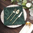 thumbnail image 6 of Efavormart Sparkly Black Hunter Emerald Green Leaf Vine Embroidered Sequin Tulle Cloth Dinner Napkins, Sheer Decorative Napkins, 6 of 10
