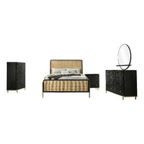 Arini 5-piece California King Bedroom Set Black and Natural