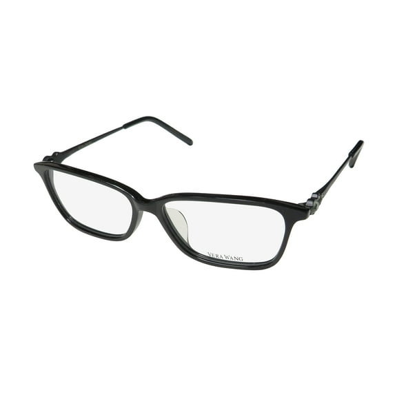 NEW VERA WANG VA03 WOMENS/LADIES DESIGNER FULL-RIM TITANIUM BLACK FRAME DEMO LENSES 54-14-145 EYEGLASSES/EYEWEAR