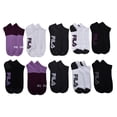 thumbnail image 2 of Calcetas Invisibles para Mujer Fila Paquete de 10 Colores Morado, 2 of 4