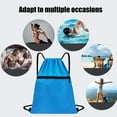 thumbnail image 5 of Multi Functional Water Resistant Sports Drawstring Backpack with Small Pocket Oxford Fabric Storage Bag for Fitness Travel, 5 of 5