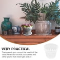 thumbnail image 2 of Miangastore Plastic Plant Nursery Pots Transparent 4Pack 5.7X5.7X4.1in, 2 of 9