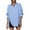 Sky Blue, variant on Early Autumn Women's Loose Fit Shirt with Front Short Back Long Hemline and Belted for Stylish Layering