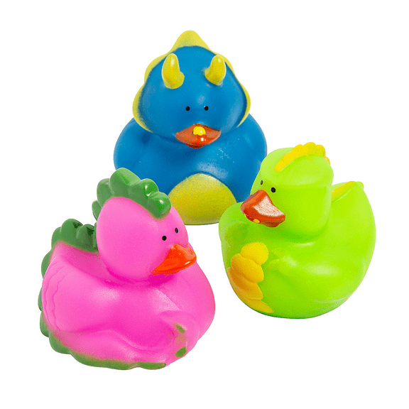 Dinosaur Ducks - Party Favors - 12 Pieces