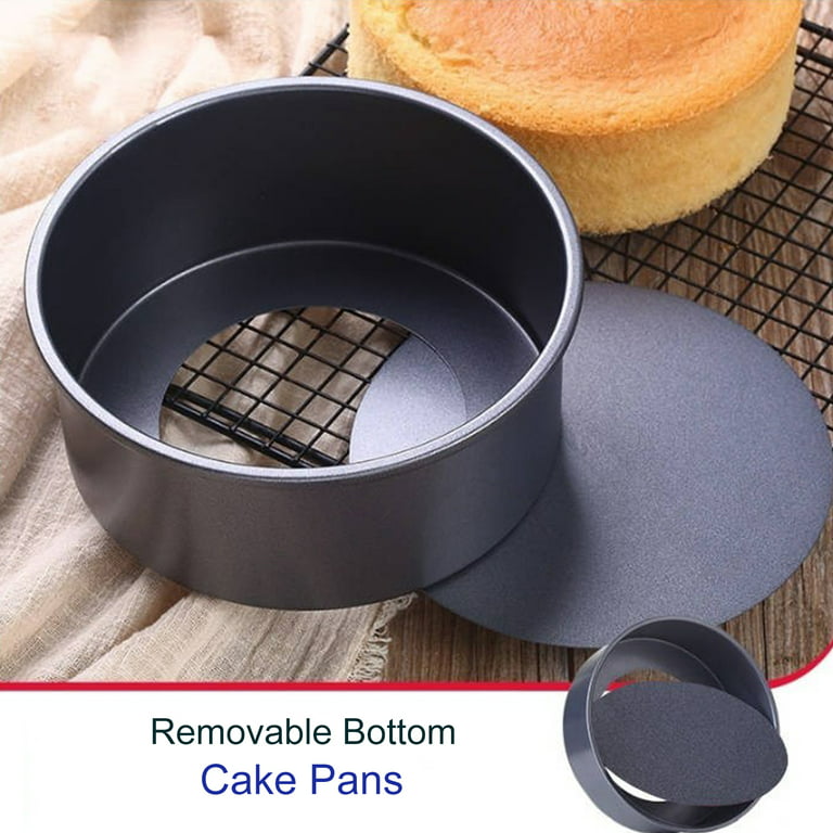 3 Layers Carbon Steel Cheesecake Pan With Removable Bottom Round Cake Pans  Non Stick 5/7/